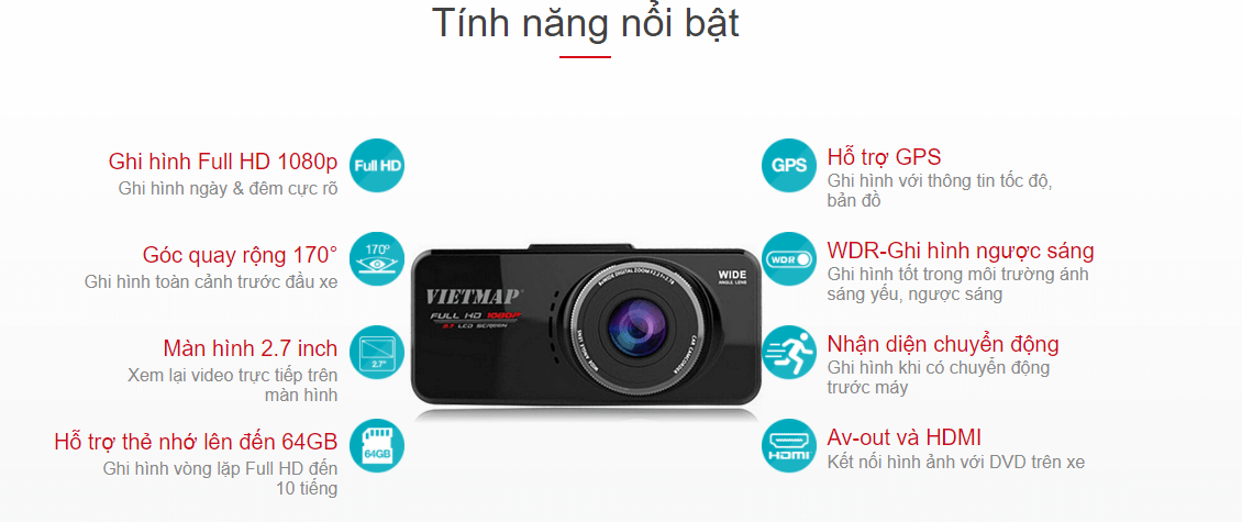 CAMERA HÀNH TRÌNH VIETMAP C5 6 CAMERA HÀNH TRÌNH VIETMAP C5