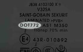 Ký hiệu trên kính chắn gió ô tô